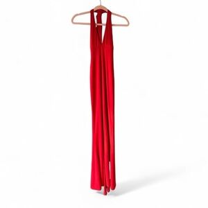 Nookie Illegal Halter Gown in Red S